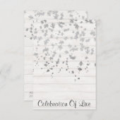 Célébration de Live Invitation Vip Silver (Devant / Derrière)