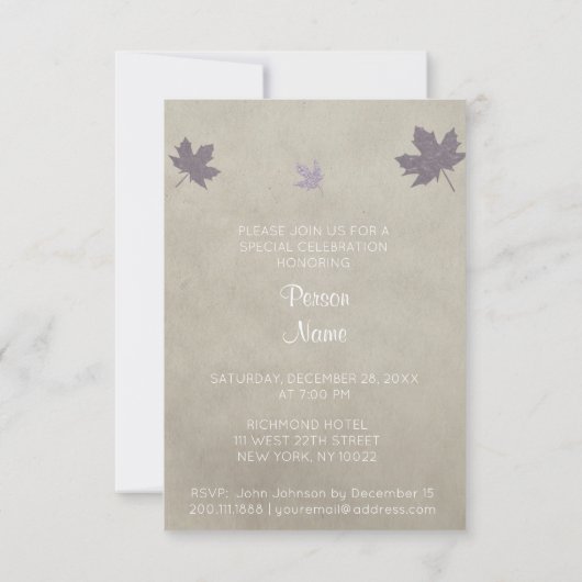 Célébration de Live Invitation Vip Silver (Dos)