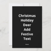 Célébration de Noël de Oh Cerf Création de Vacance (Dos)