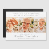 Célébration de sa vie Carte de remerciements moder (Devant / Derrière)