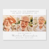 Célébration de sa vie Carte de remerciements moder (Devant)