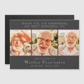 Célébration de sa vie Carte de remerciements moder (Devant / Derrière)