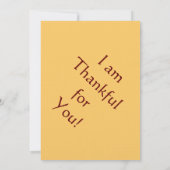 Célébration de Thanksgiving ! Invitations Tourneso (Dos)