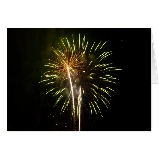 Célébration de vacances de feux d'artifice verts e (Devant horizontal)