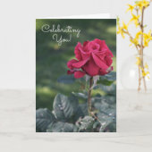 Célébration de votre carte d'anniversaire de beaut (Fleur jaune)