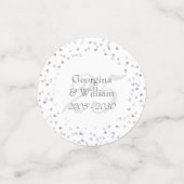 Célébration des 25 ans de mariage Confetti coeurs (Petit recto)