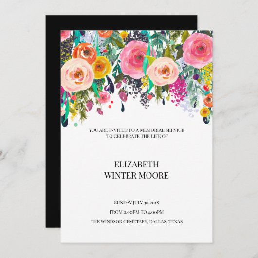 Célébration Des Invitations À Vie (Devant / Derrière)