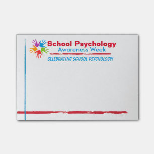 Célébration des notes de post-it de psychologie