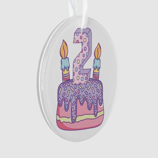 Célébration deux de joyeux anniversaire (devant)