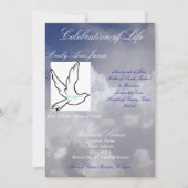 Célébration d'invitation/de programme funèbres de (Devant)