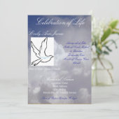 Célébration d'invitation/de programme funèbres de (Debout devant)