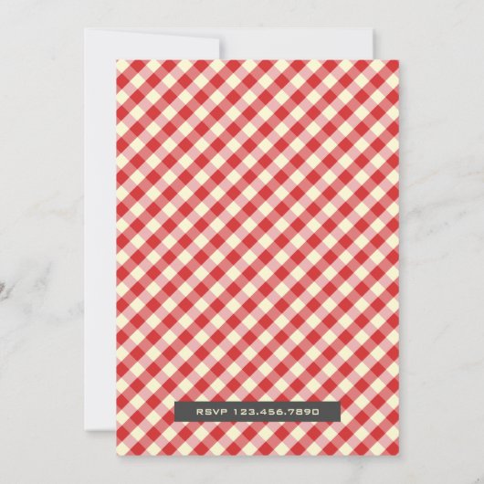 Célébration douce | Cherries Invitation d'annivers (Dos)