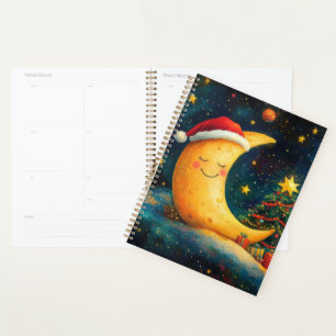 Célébration drôle de la Lune de Noël de la Galaxie