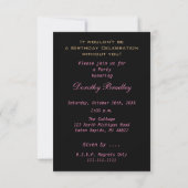 Célébration du 50e anniversaire Cosmos Invitation (Dos)