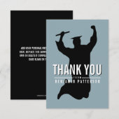 Célébration du carte de remerciements personnalisé (Devant / Derrière)