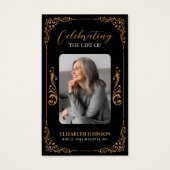 Célébration du Carte photo commémoratif funéraire (Devant)