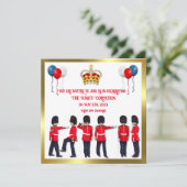 Célébration du couronnement Déjeuner Invitation (Debout devant)