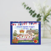 Célébration du couronnement Tea Party Invitation (Debout devant)