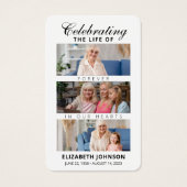 Célébration du mémorial funéraire de vie 3 Carte p (Devant)