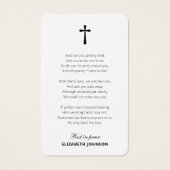 Célébration du mémorial funéraire de vie 3 Carte p (Dos)