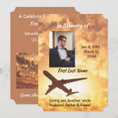 Célébration du pilote d'avion Invitation à vie (Devant / Derrière)