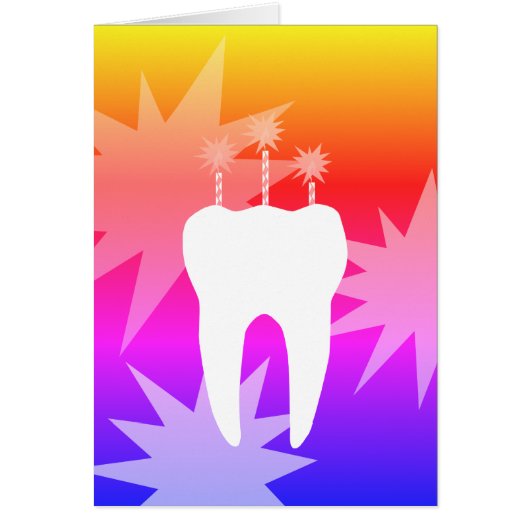 Célébration d'une dent aux bougies (Devant)