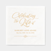 Célébration élégante de la vie Funéraire Bereaveme (Recto)