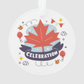 Célébration festive de la feuille d'érable (dos)