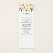 Célébration Florale Blanche Du Signet De Vie (Dos)