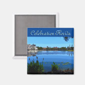 Celebration Florida Square magnet met Effects Magneet (Voorkant / Achterkant)