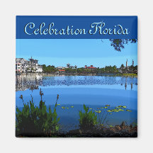 Celebration Florida Square magnet met Effects