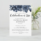 Célébration funéraire rose de la Faire-part de vie (Debout devant)