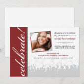 Célébration ! Invitation à la fête d'anniversaire (Devant / Derrière)