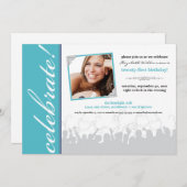 Célébration ! Invitation à la fête d'anniversaire  (Devant / Derrière)