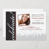 Célébration ! Invitation à la fête d'anniversaire  (Devant / Derrière)