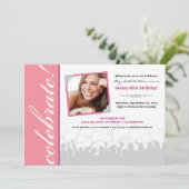 Célébration ! Invitation à la fête d'anniversaire (Debout devant)