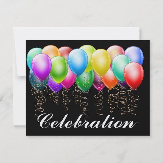 Celebration Invitation - Kies uw Papiervoorraad Kaart (Voorkant)