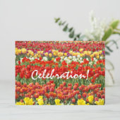 Célébration ! Invitations de fin d'année Fleurs de (Debout devant)