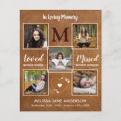 Celebration Life 5 Photo Memorial Merci Cartes (Devant)