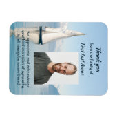 Celebration Life Bedankt Zeilboot Zeilen Magneet (Horizontaal)