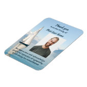 Celebration Life Bedankt Zeilboot Zeilen Magneet (Linkerzijde)