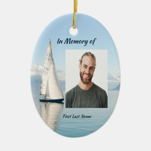 Celebration Life Keepsake Sailor Sailboat Sailing Keramisch Ornament