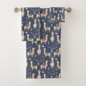 Celebration Llama Pattern Bad Handdoek (Insitu)
