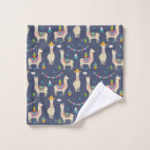 Celebration Llama Pattern Bad Handdoek (Wasdoekje)