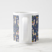 Celebration Llama Pattern Extra Grote Beker (Achterkant)