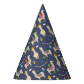 Celebration Llama Pattern Feesthoedjes (Links)