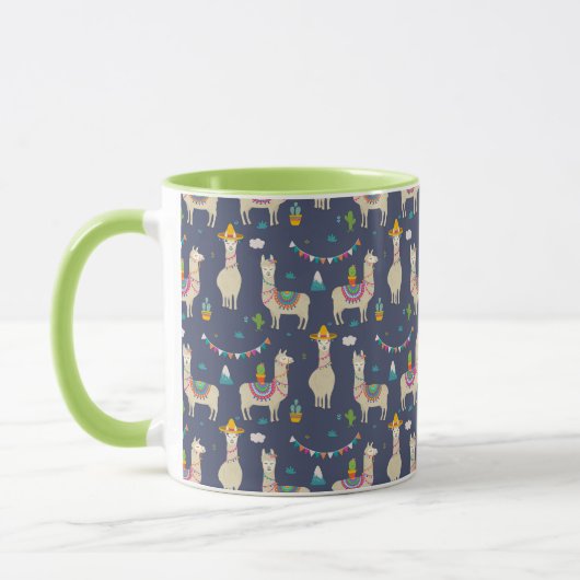 Celebration Llama Pattern Mok (Links)