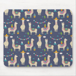 Celebration Llama Pattern Muismat