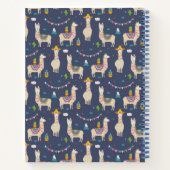 Celebration Llama Pattern Notitieboek (Achterkant)