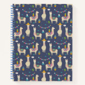 Celebration Llama Pattern Notitieboek (Voorkant)